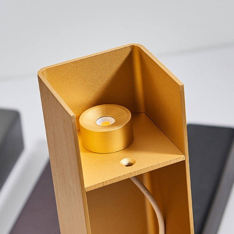 2-Lights Rectangular Lighting Fixtures Aluminum Modern Style Sconces Wall Lamps