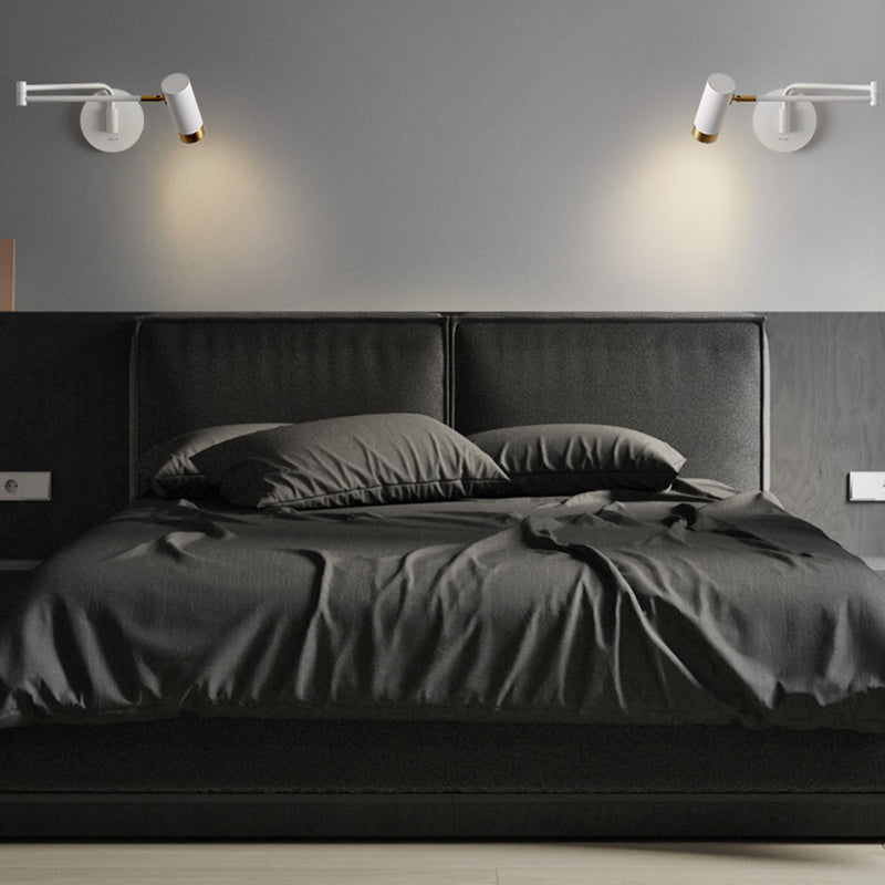 Swing braccio muro di appunti di appuntamento leggero a 1 luce moderna metallica funce da parete in stile moderno per lo studio