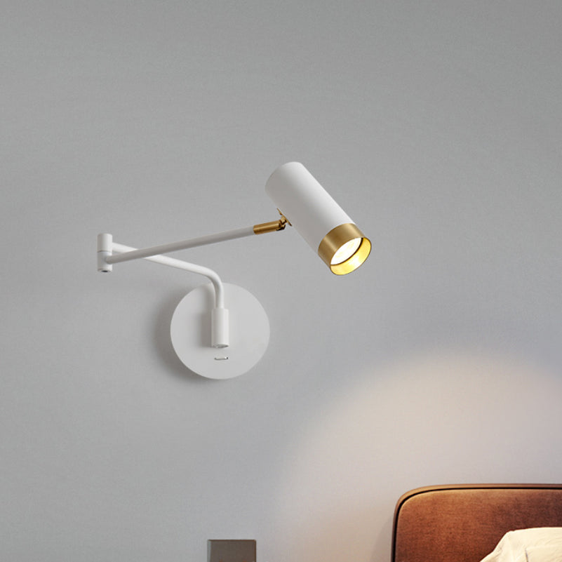 Swing braccio muro di appunti di appuntamento leggero a 1 luce moderna metallica funce da parete in stile moderno per lo studio