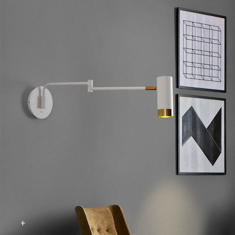 Swing braccio muro di appunti di appuntamento leggero a 1 luce moderna metallica funce da parete in stile moderno per lo studio