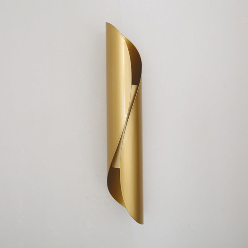 Curved Wall Lighting Fixtures Modern Style 2-Lights Metal Lighting Sconce for Restaurant