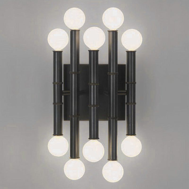 Tubos Apliques de pared metálicos Fixes de iluminación Estilo moderno Luz de pared de 10 luces