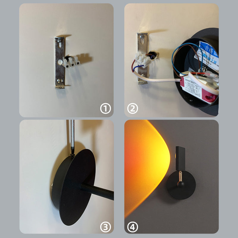 Idee armati di illuminazione a parete in metallo a LED a LED LED MODERNO ARMATO per camera da letto