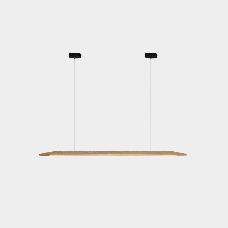Wood Hanging Pendant Lights Minimalism Linear Hanging Lamps for Office
