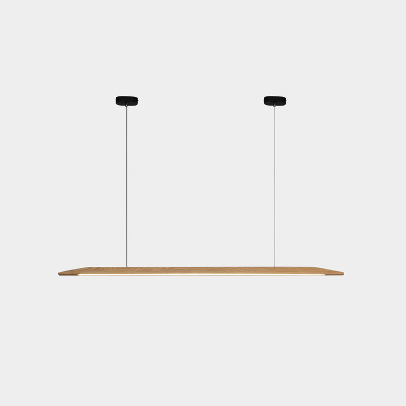 Wood Hanging Pendant Lights Minimalism Linear Hanging Lamps for Office