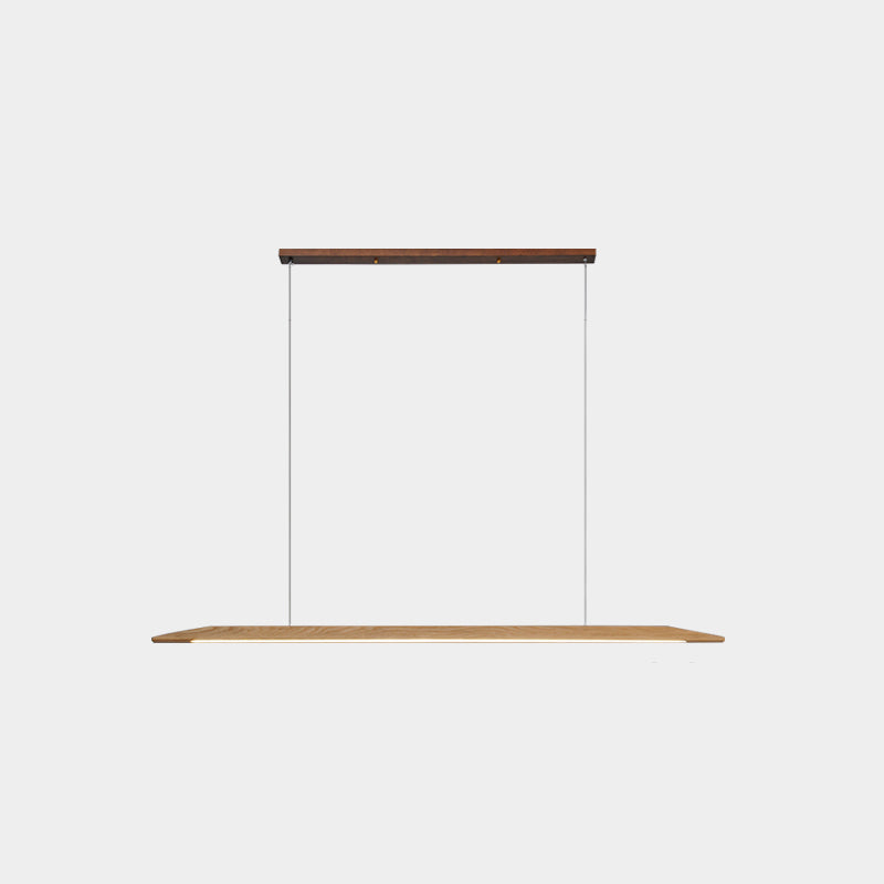 Wood Hanging Pendant Lights Minimalism Linear Hanging Lamps for Office