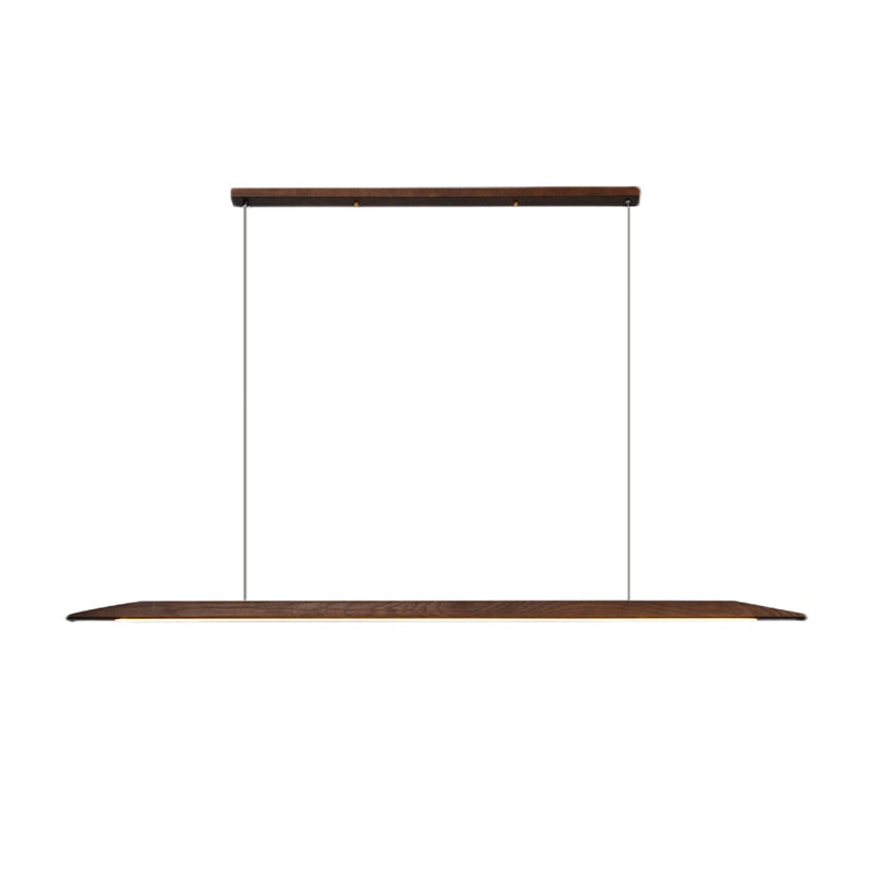 Wood Hanging Pendant Lights Minimalism Linear Hanging Lamps for Office