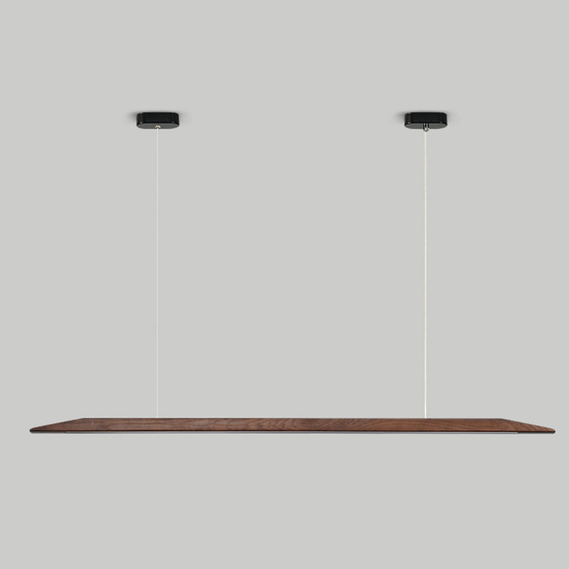 Wood Hanging Pendant Lights Minimalism Linear Hanging Lamps for Office