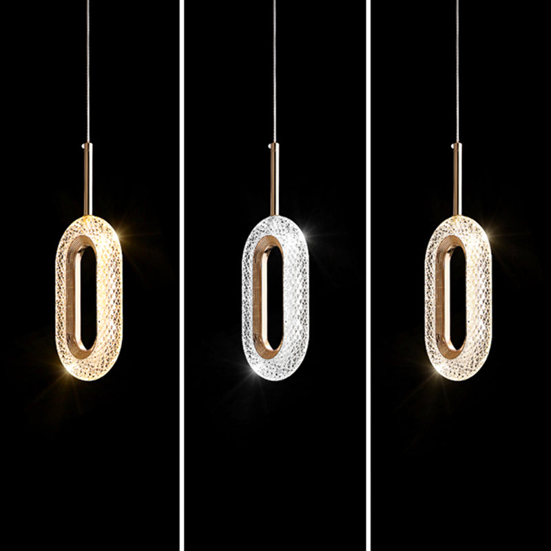 Accesorio acrílico de iluminación minimalismo kit de luz colgante para dormitorio