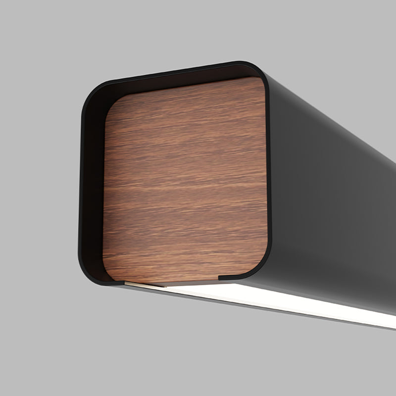 Contemporary Pendant Lights for Kitchen Island Linear Island Lighting in Black