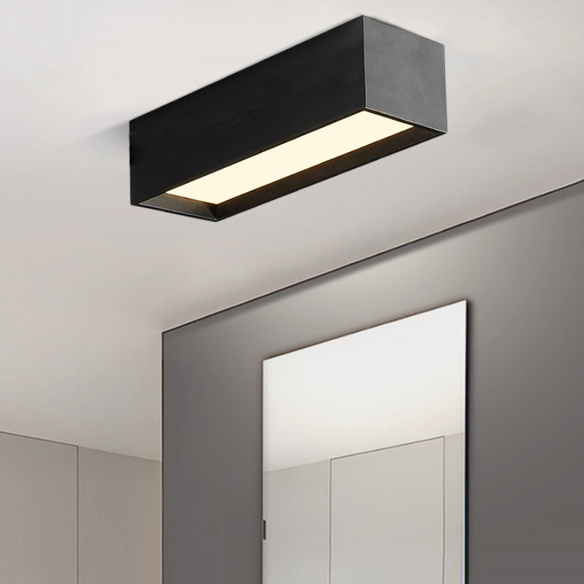 Acrylic Geometric LED Ceiling Fixture in Modern Simplicity Wrought Iron Flush Mount for Corridor