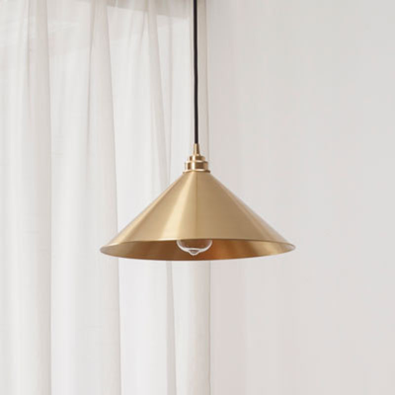 Cone Shape 1 Head Ceiling Pendant Lamp Postmodern Metal Ceiling Light for Dinning Room Bedroom