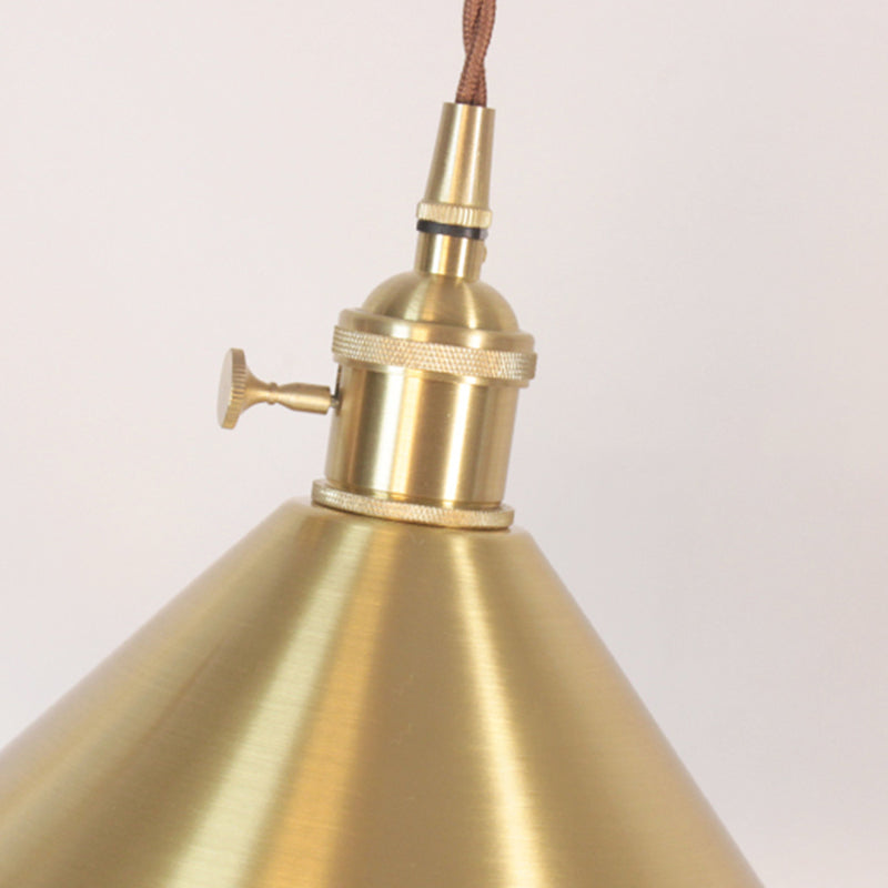 Cone Shape 1 Head Ceiling Pendant Lamp Postmodern Metal Ceiling Light for Dinning Room Bedroom