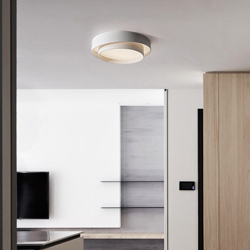 Luces de techo empotradas con pantalla acrílica de arte de hierro para sala de estar