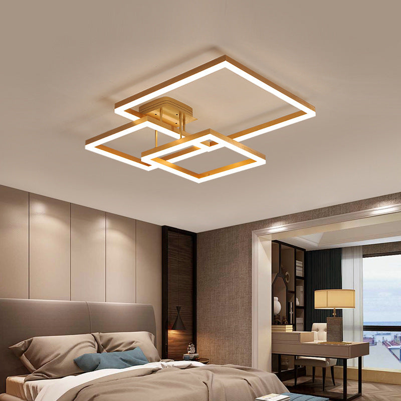 Luz de techo de montaje rectangular creativo para la sala de estar para la sala de estar