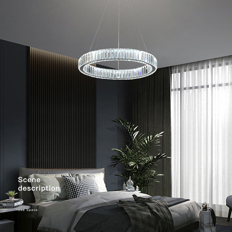 Lumo rotondo moderno a ciondolo moderno dimmerabile per soggiorno sala da pranzo