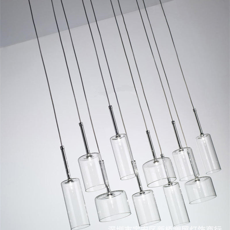 Klares Glas Deckenleuchte Ding Room Schlafzimmer 1 Licht modernes hängendes Licht