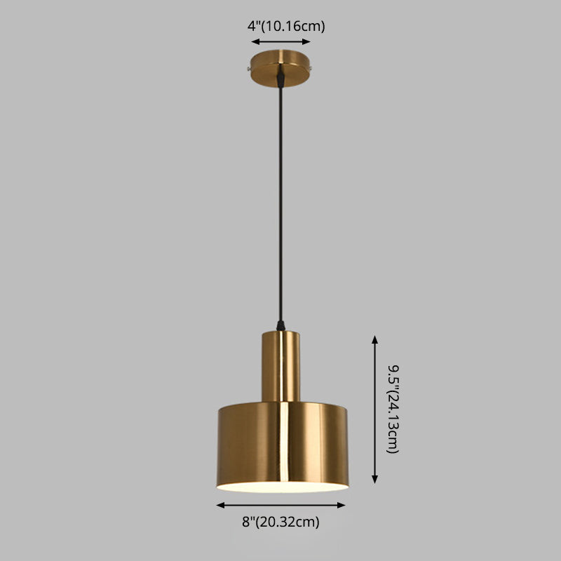 Luce appesa al metallo a testa singola Luce appesa in stile postmoderno per caffetteria