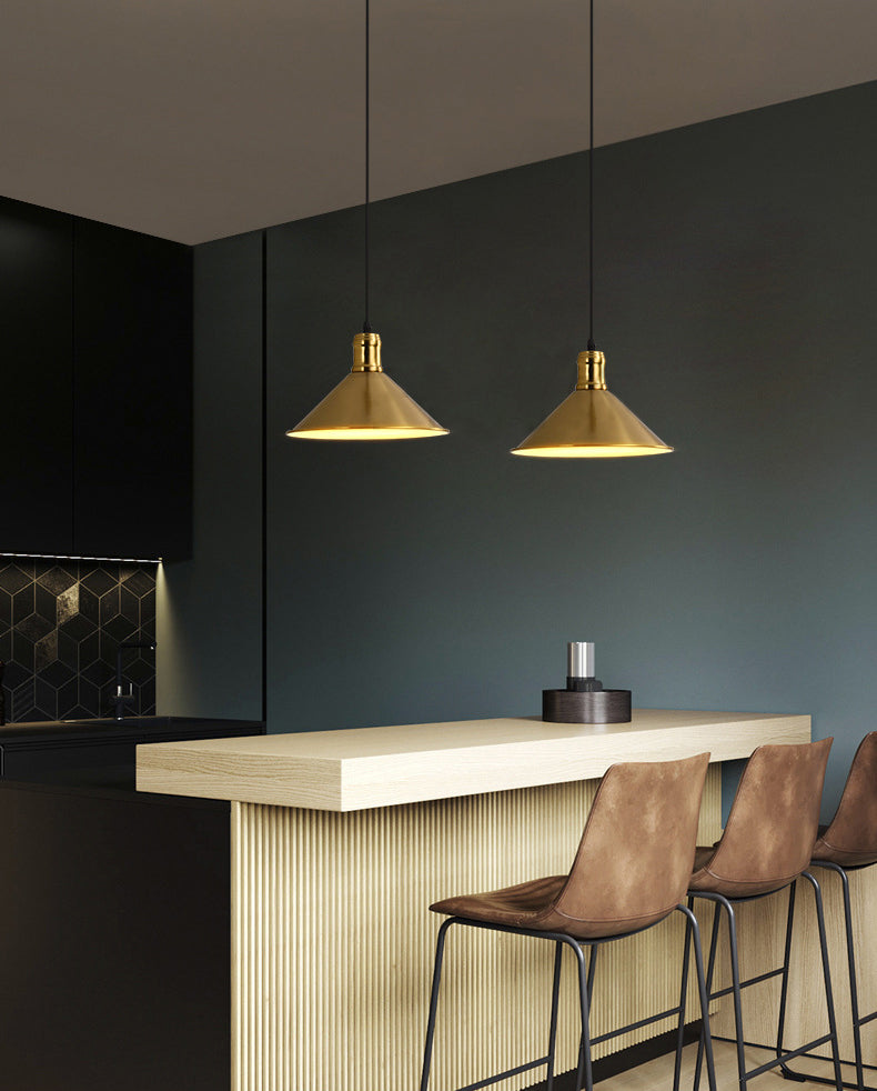 Luce appesa al metallo a testa singola Luce appesa in stile postmoderno per caffetteria