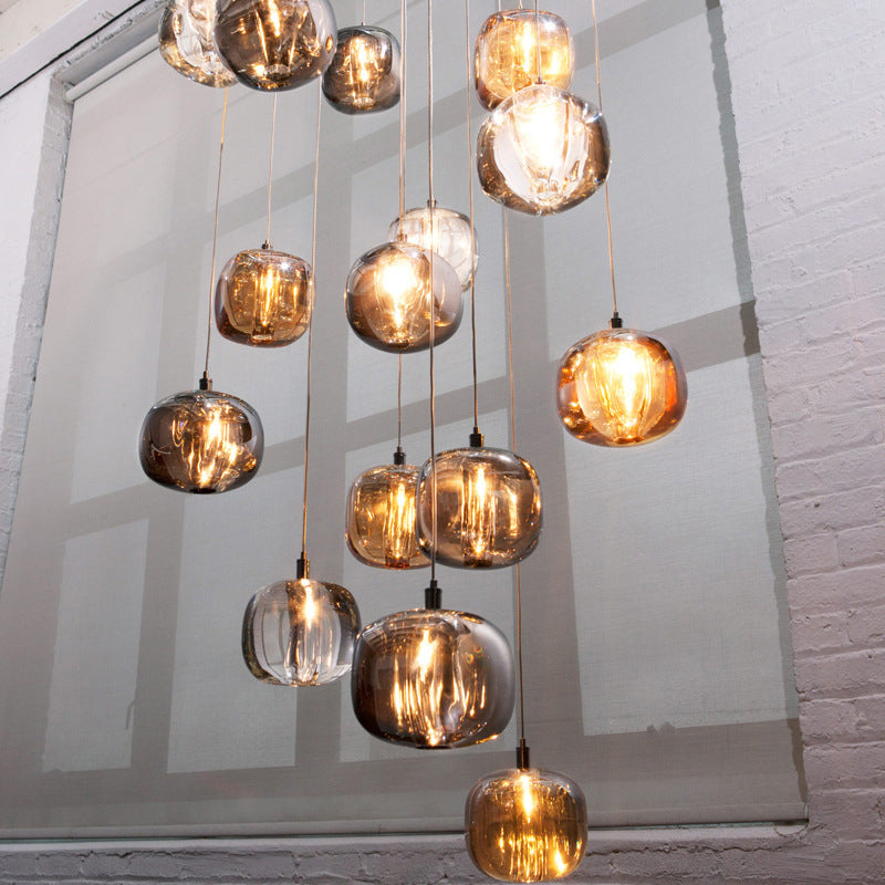 1 éclairage pendentif globe lumineux