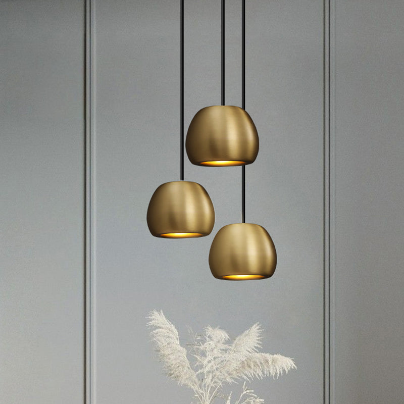 Bulbe métalle suspendu à la lumière de style postmoderne de style postmoderne