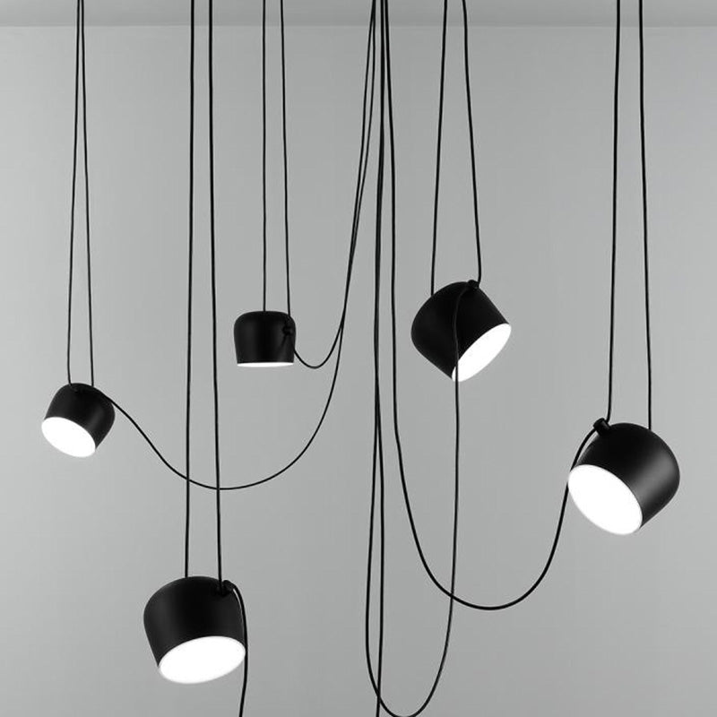 1 Light Bowl Pendant Lighting Modern Metallic Pendant Ceiling Lights for Restaurant