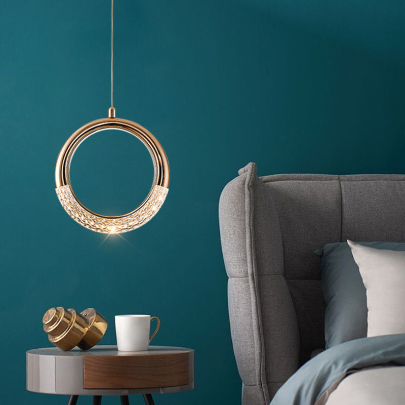 Gold Metal Hanging Light Postmodern Style Pendant Light Hanging Light for Clothing Shop