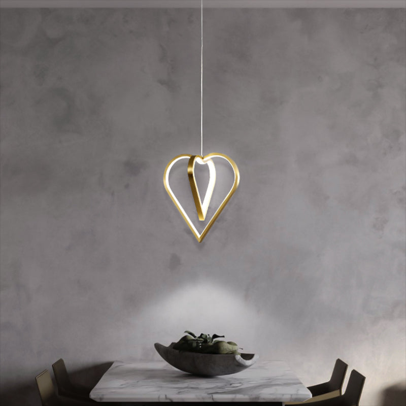 Gold Metal Hanging Light Postmodern Style Pendant Light Hanging Light for Clothing Shop