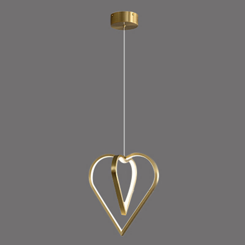 Gold Metal Hanging Light Postmodern Style Pendant Light Hanging Light for Clothing Shop