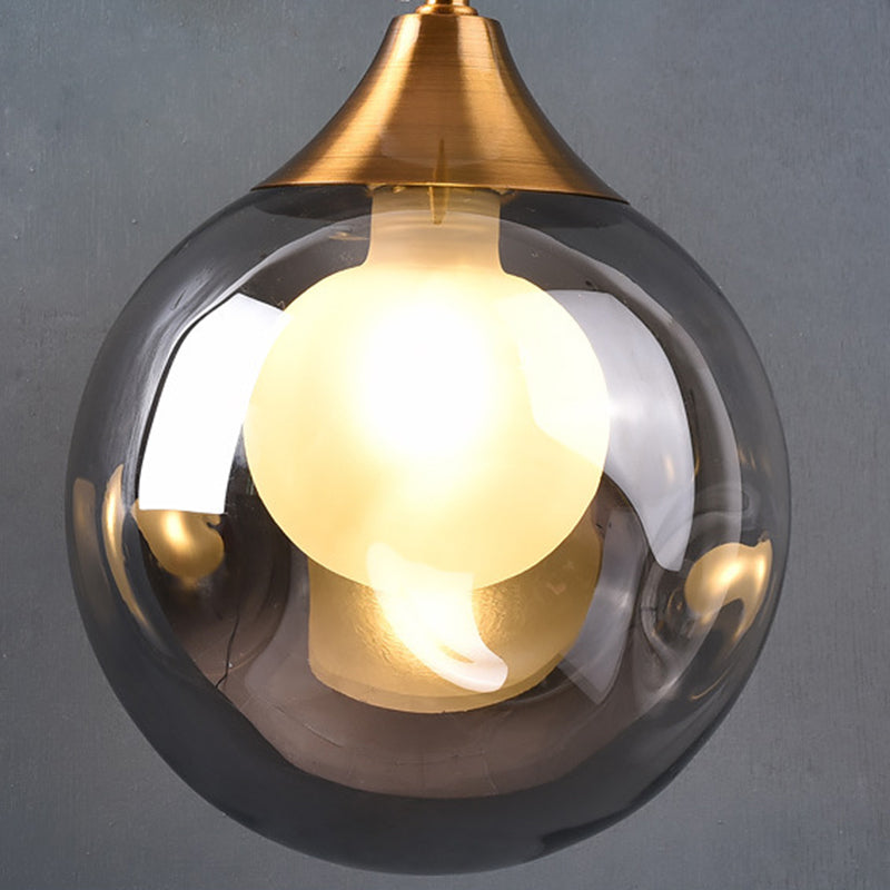 Luce murale a parete sferica in vetro Lucione da parete in stile moderno per camera da letto