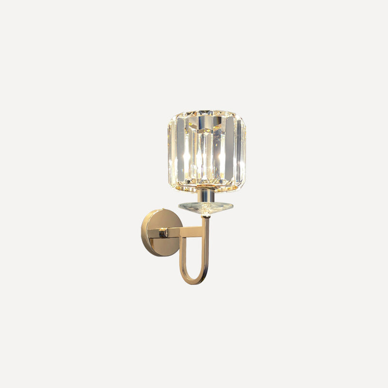 1 Light Wall Mounted Lamps Modern Simplicity Crystal Wall Mounted Lights for Living Room