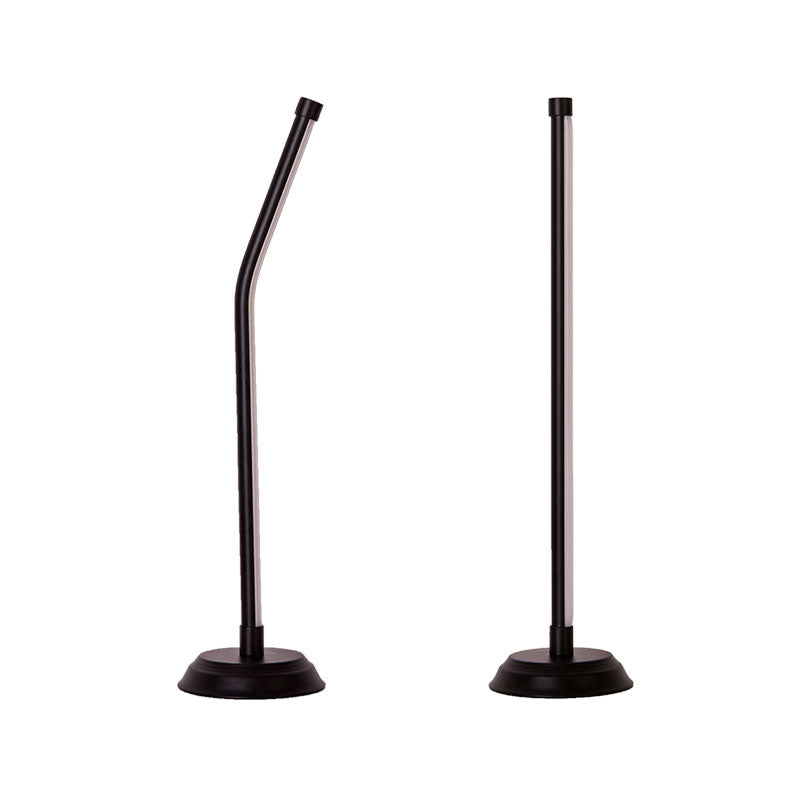 Metallic Rod Shaped Table Lamp Nordic Style Integrated LED Nightstand Light