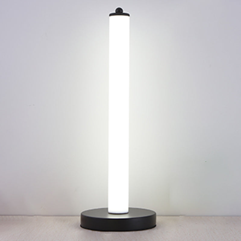 Luz de mesa de plástico en forma de poste Simplicidad Led Night Stand Light para dormitorio