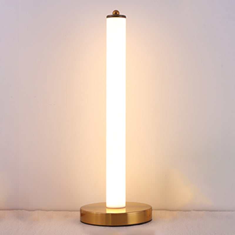 Luz de mesa de plástico en forma de poste Simplicidad Led Night Stand Light para dormitorio