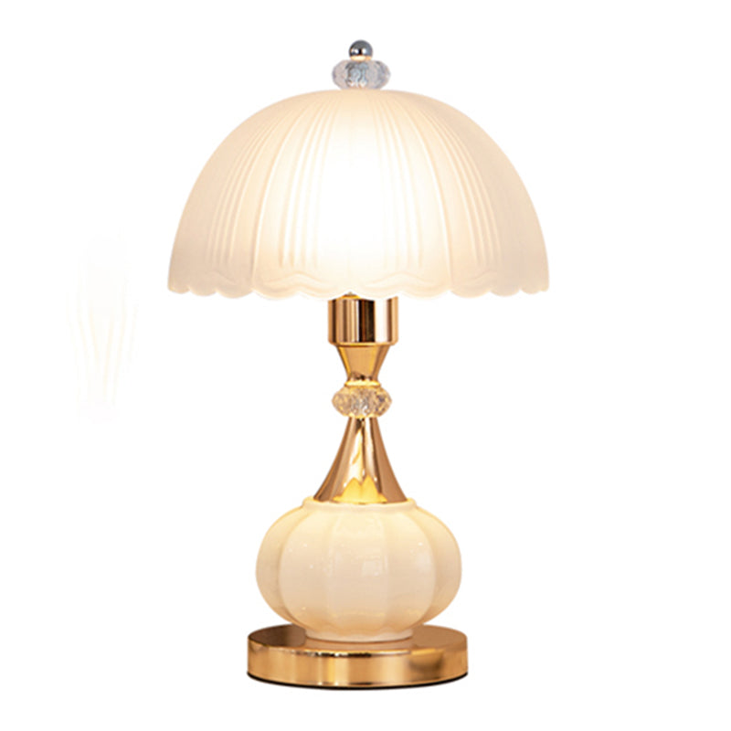Minimalistisch hemisferisch tafellamp glas 1 hoofd slaapkamer nachtkastje licht