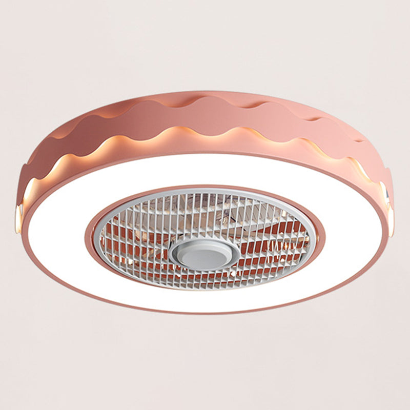 Ventilador de techo en forma de tambor de macarrón