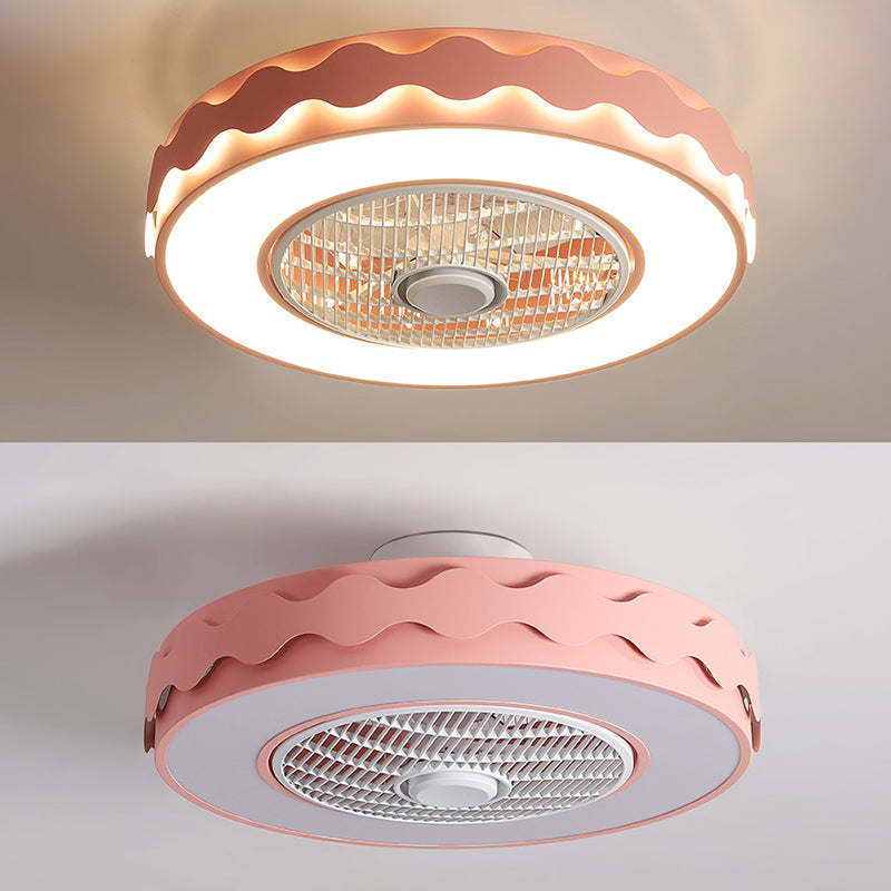 Ventilador de techo en forma de tambor de macarrón