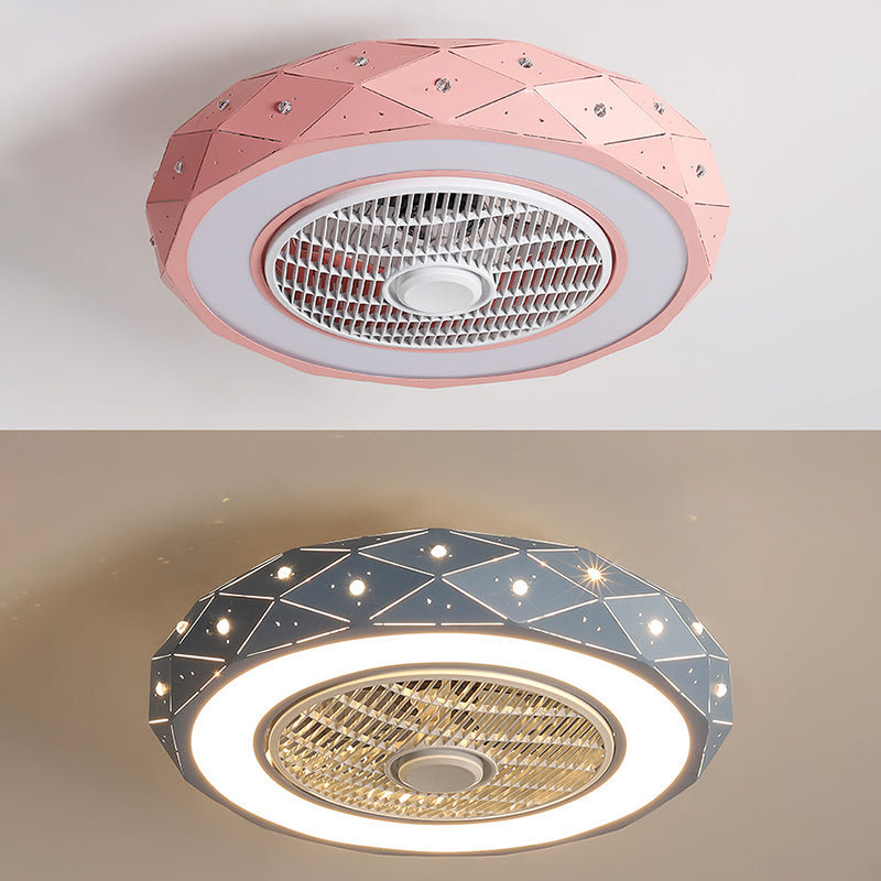 Ventilador de techo en forma de tambor de macarrón