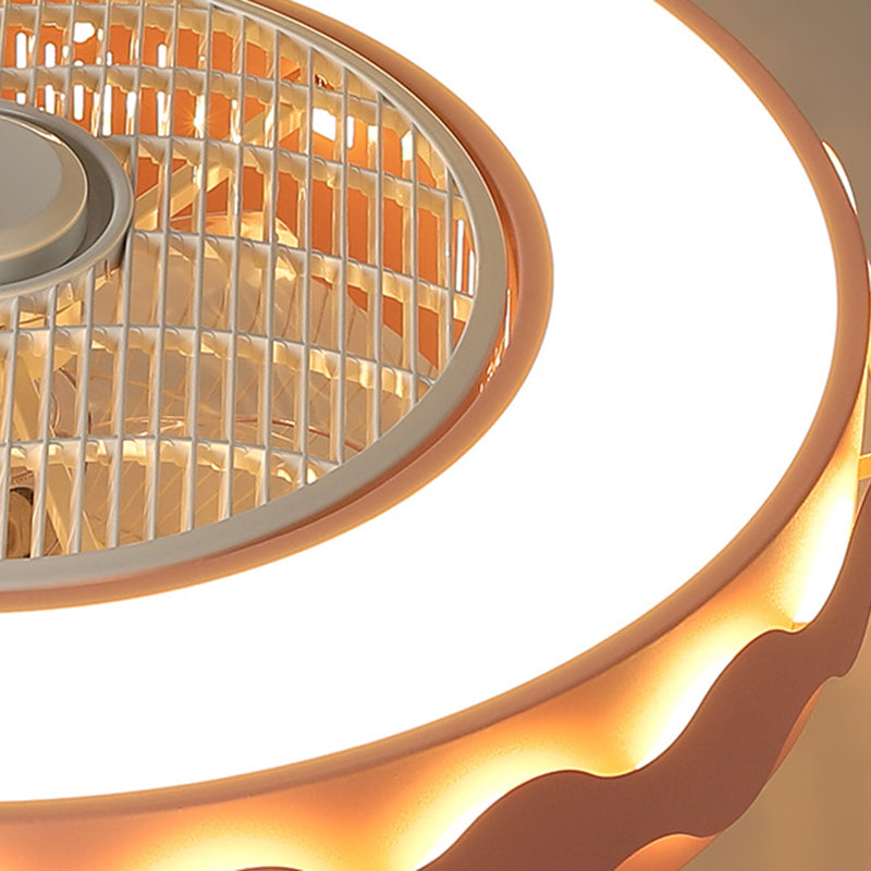 Ventilador de techo en forma de tambor de macarrón