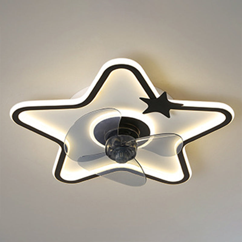 Éclairage de ventilateur en forme de dessin dessin