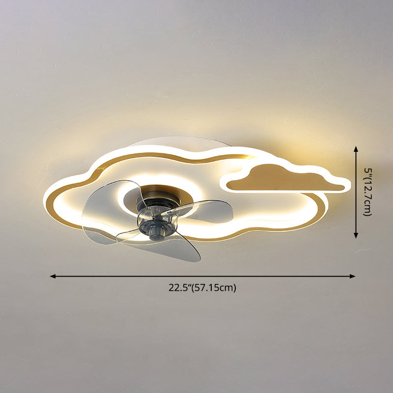 Éclairage de ventilateur en forme de dessin dessin