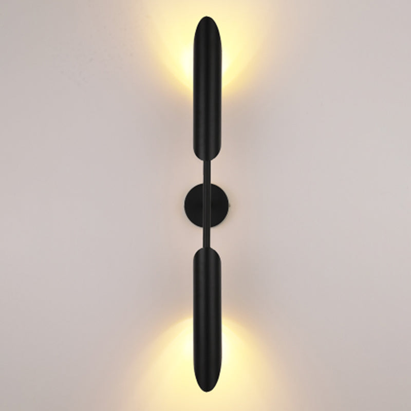 Iluminación de pared sombreada de metal Luz de pared minimalista de luz para sala de estar para sala de estar