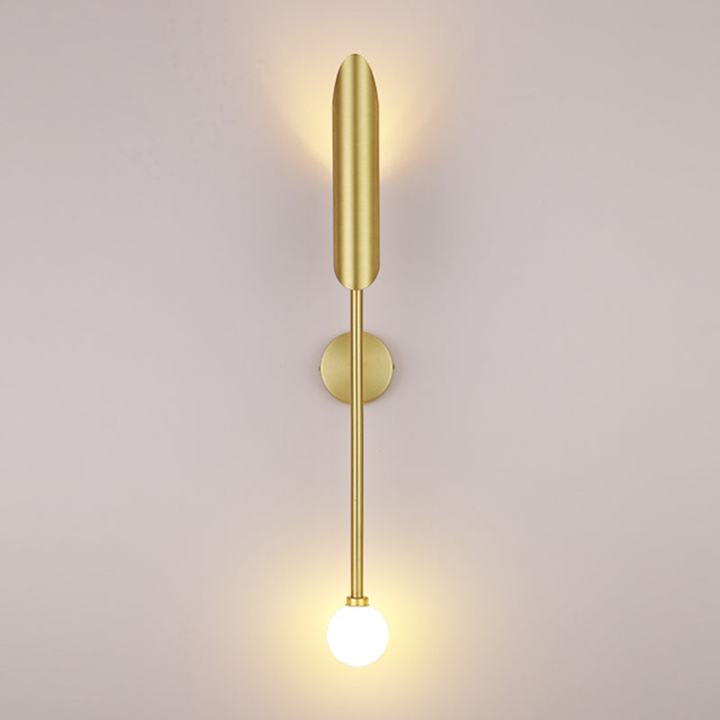 Iluminación de pared sombreada de metal Luz de pared minimalista de luz para sala de estar para sala de estar