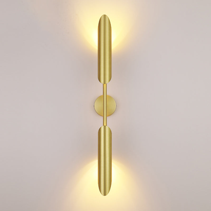 Iluminación de pared sombreada de metal Luz de pared minimalista de luz para sala de estar para sala de estar