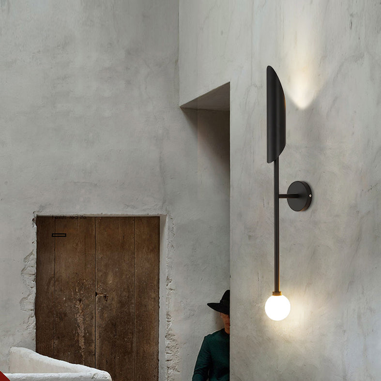 Metal Shaded Wall Mounted Lighting Minimalist Wall Light Fixture for Living Room