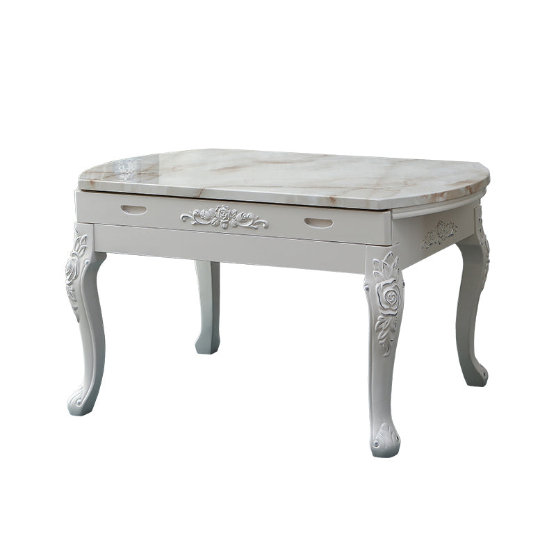 Victorian Dining Room Set Standard Height with Rectangle Top 4 Legs Base Dining Furniture