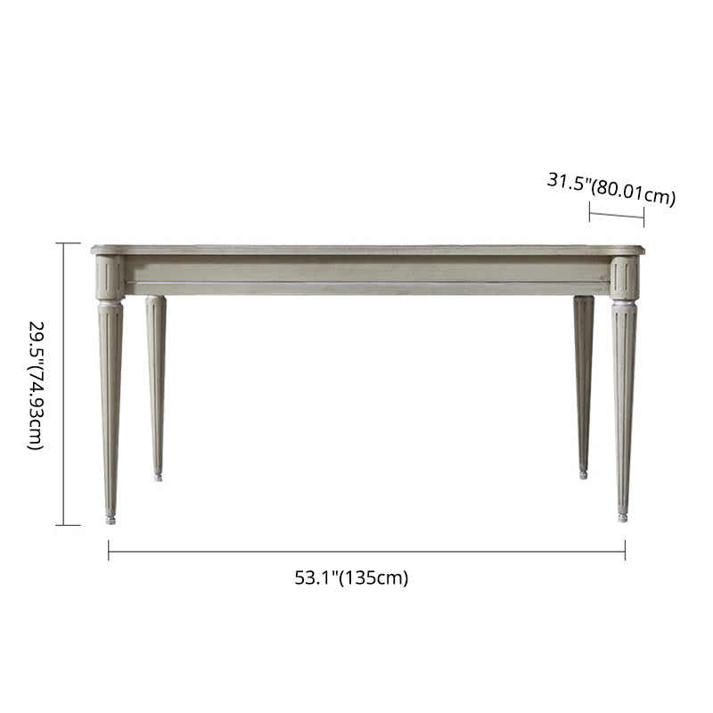 Modern Farmhouse Dining Table Set with 4 Legs Base Dining Room Furniture for Home Use