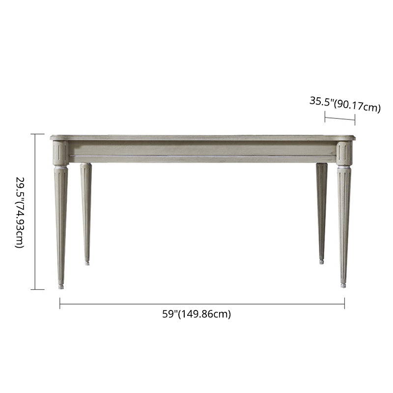 Modern Farmhouse Dining Table Set with 4 Legs Base Dining Room Furniture for Home Use