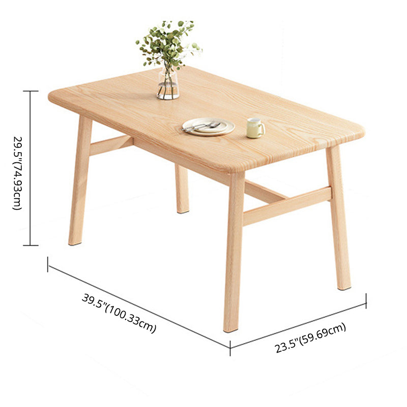 Modern Rectangle Shape Standard Dining Set MDF Kitchen Dining Set in Khaki