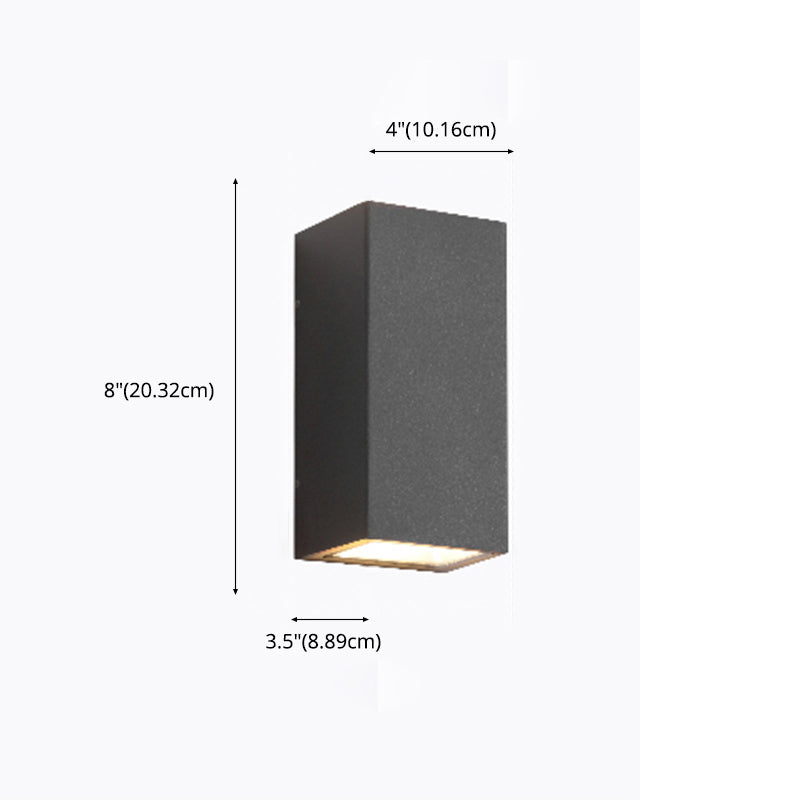 Minimalismo in alluminio esterno Sconcetto a 2 luci a 2 luci a parete montata